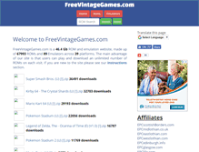 Tablet Screenshot of freevintagegames.com